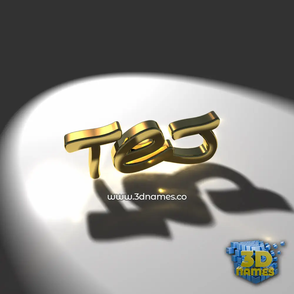 tej in Gold Shine style - 3D name wallpaper