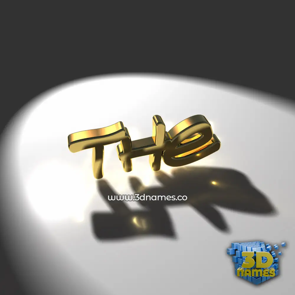 the in Gold Shine style - 3D name wallpaper