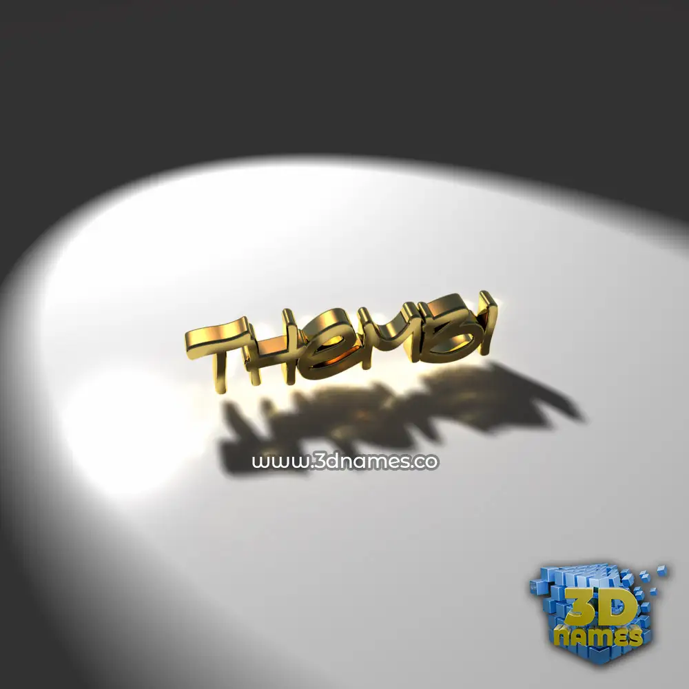 thembi in Gold Shine style - 3D name wallpaper