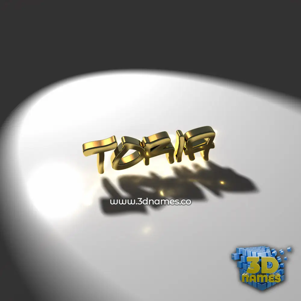 toria in Gold Shine style - 3D name wallpaper