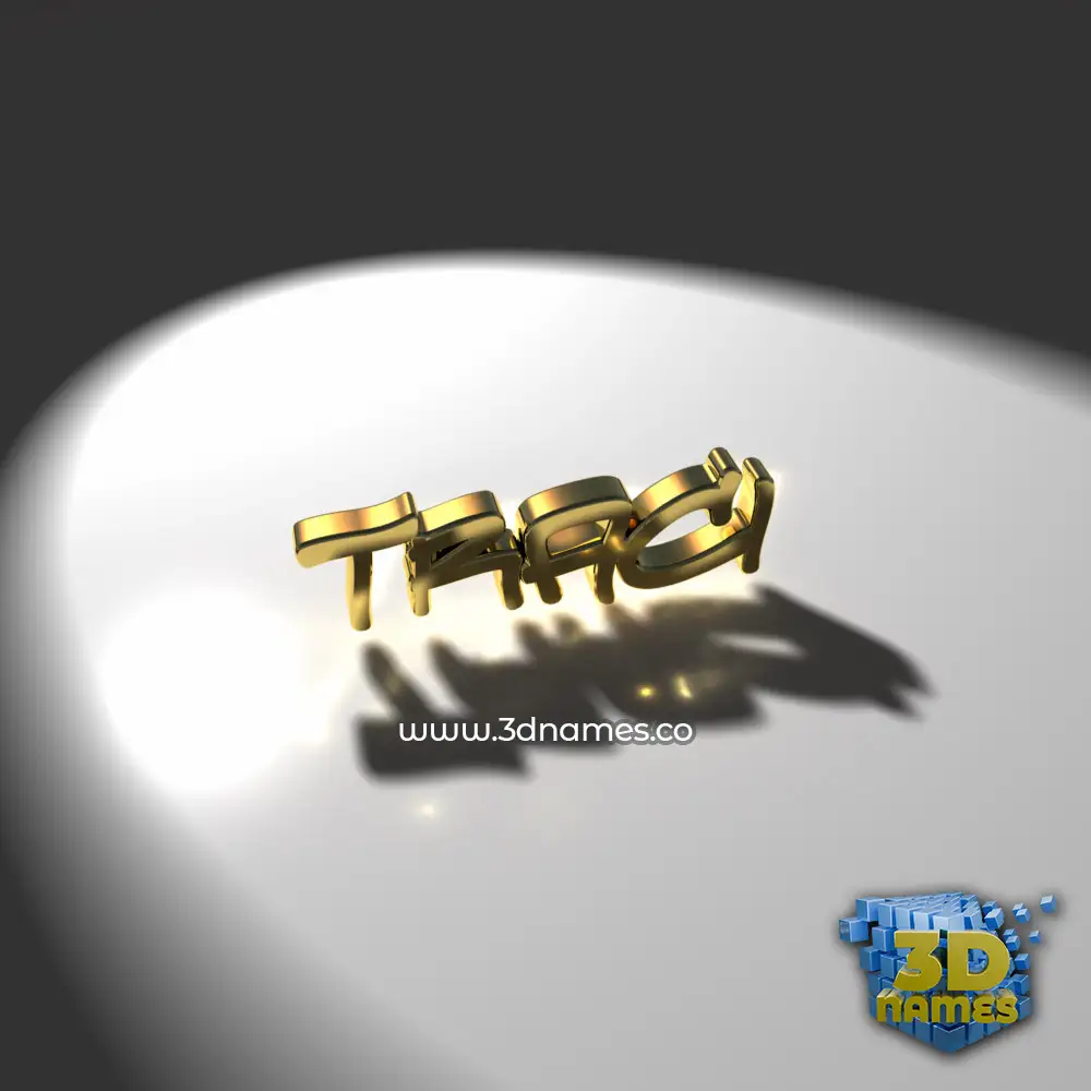 traci in Gold Shine style - 3D name wallpaper
