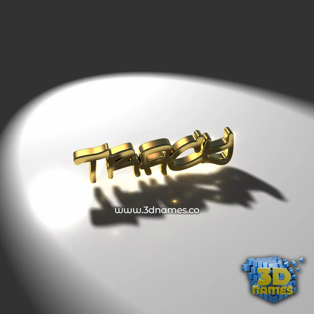 tracy in Gold Shine style - 3D name wallpaper