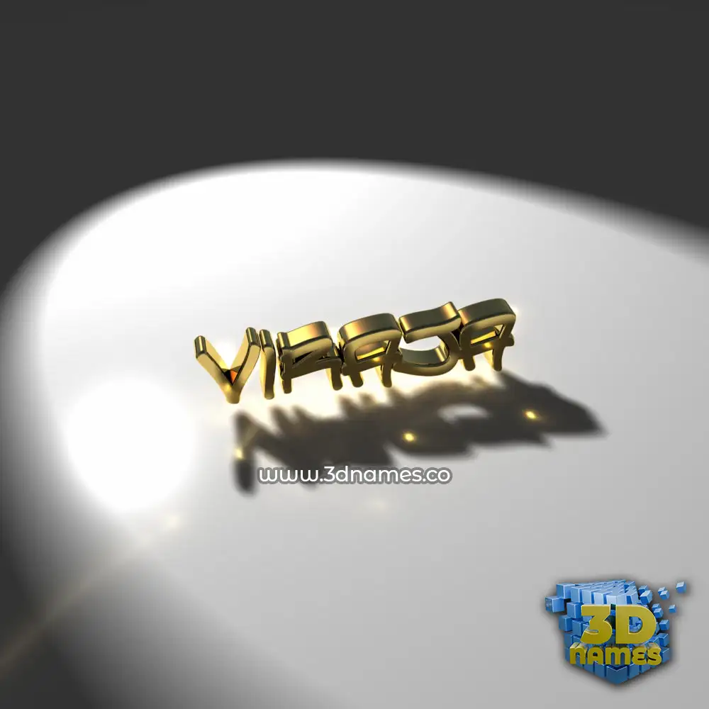 viraja in Gold Shine style - 3D name wallpaper