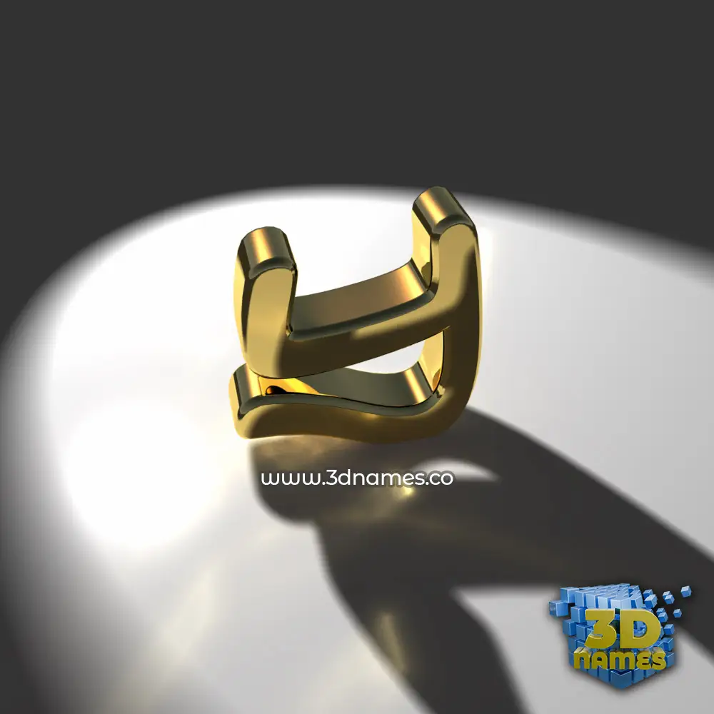 y in Gold Shine style - 3D name wallpaper