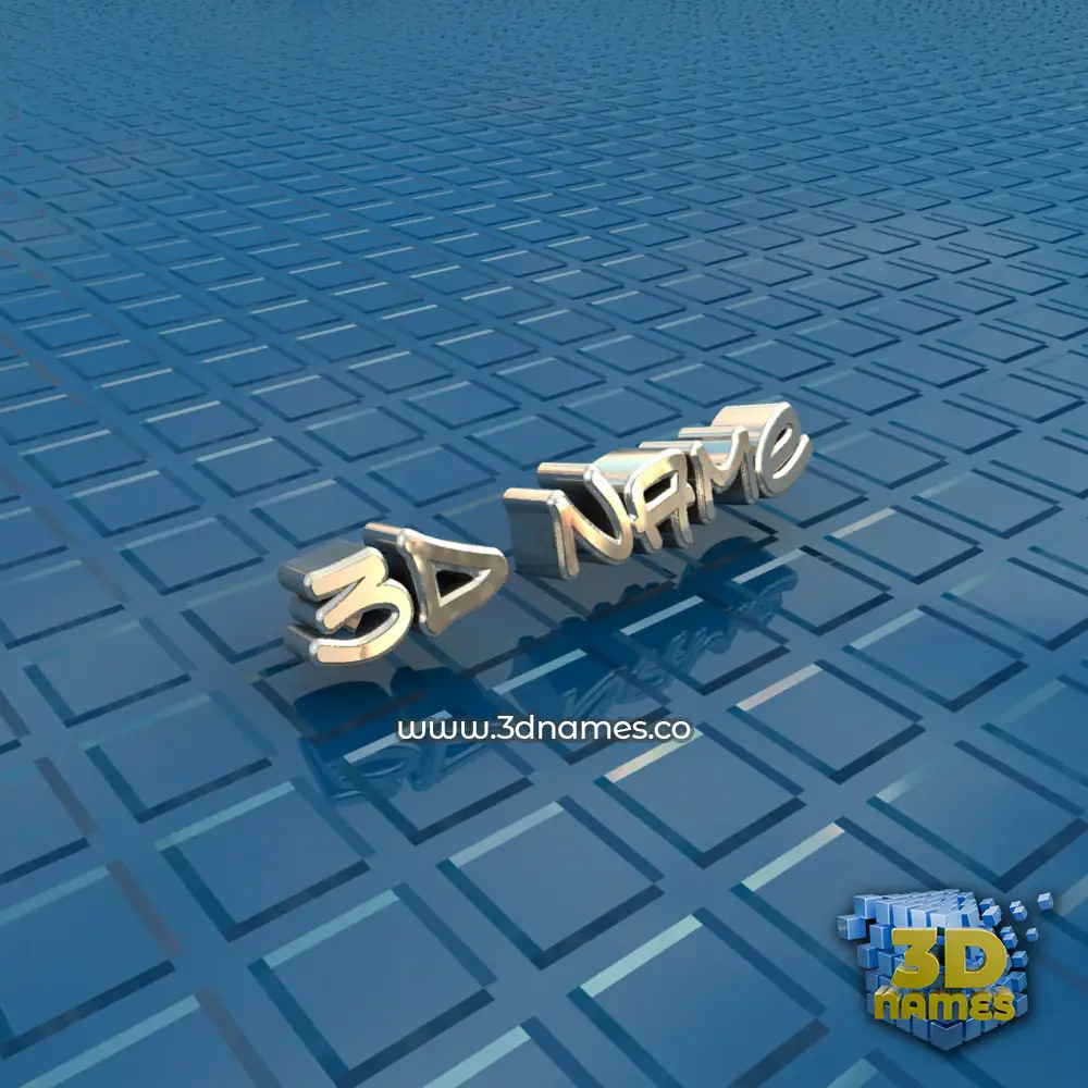 3d name in Blue Bling style - 3D name wallpaper