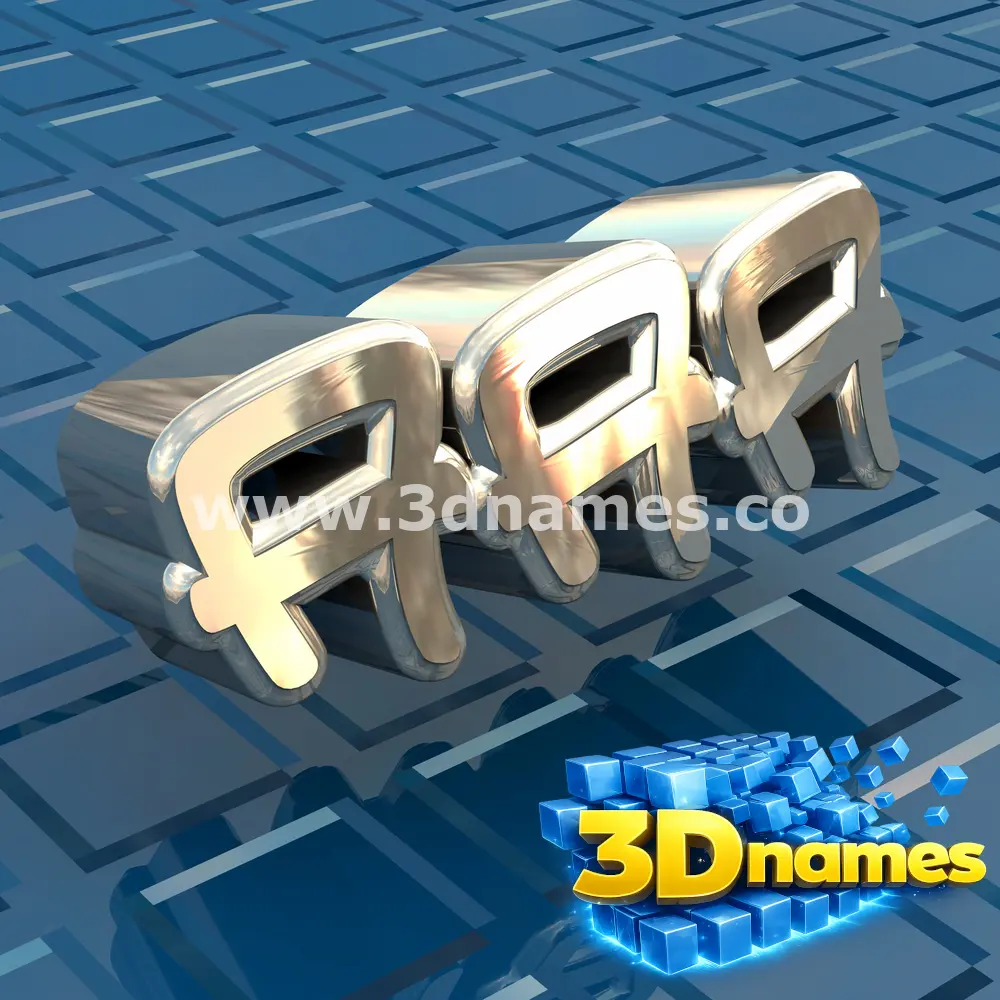 aaa in Blue Bling style - 3D name wallpaper