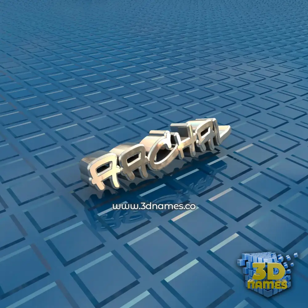 aachal in Blue Bling style - 3D name wallpaper