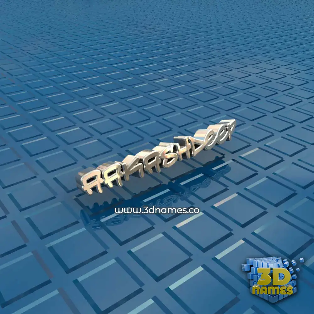 aakashdeep in Blue Bling style - 3D name wallpaper