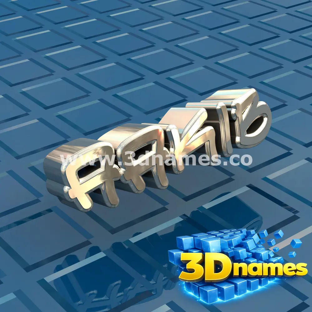 aakib in Blue Bling style - 3D name wallpaper