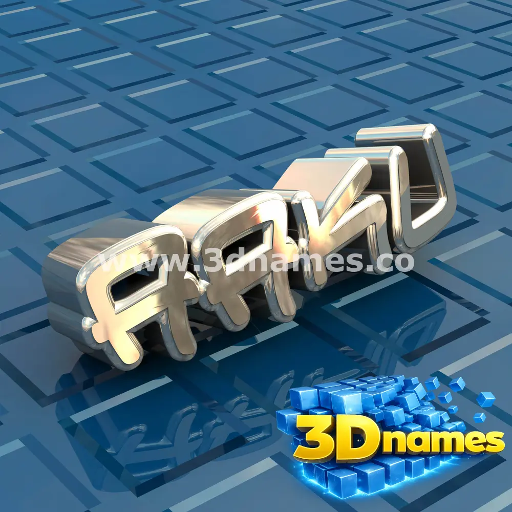 aaku in Blue Bling style - 3D name wallpaper