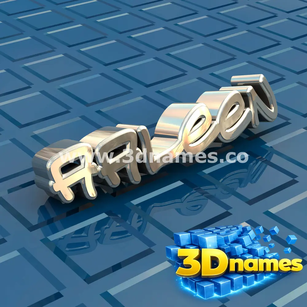 aaleen in Blue Bling style - 3D name wallpaper