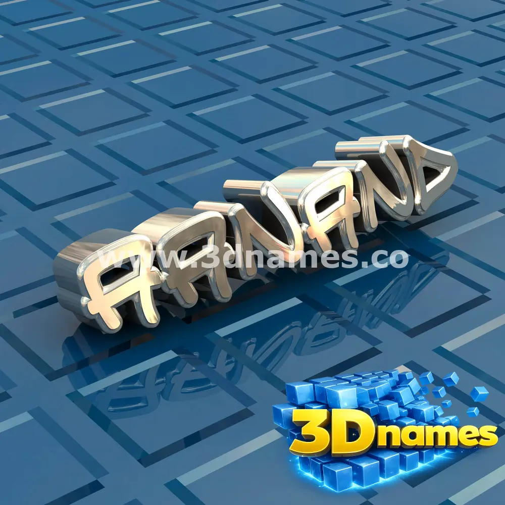 aanand in Blue Bling style - 3D name wallpaper