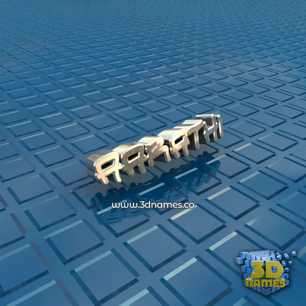 aarathi in Blue Bling style - 3D name wallpaper