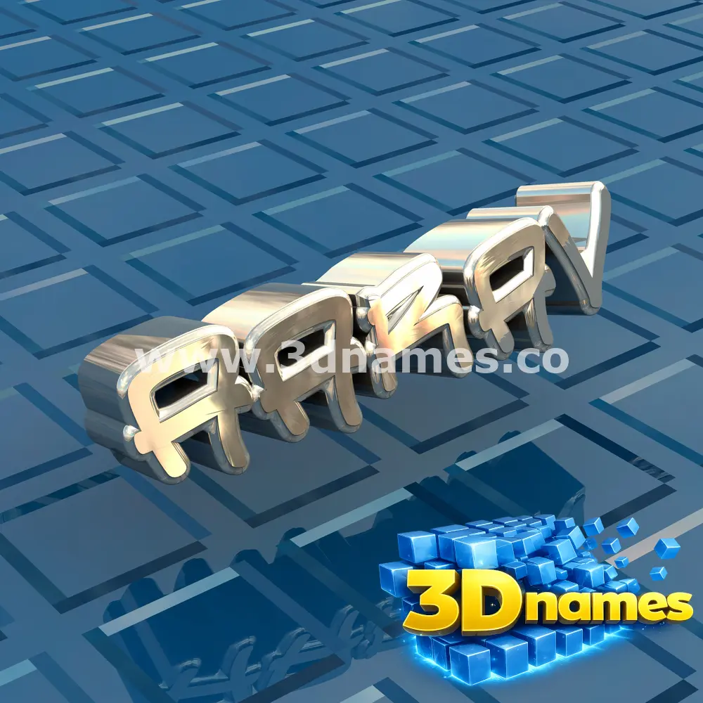 aarav in Blue Bling style - 3D name wallpaper