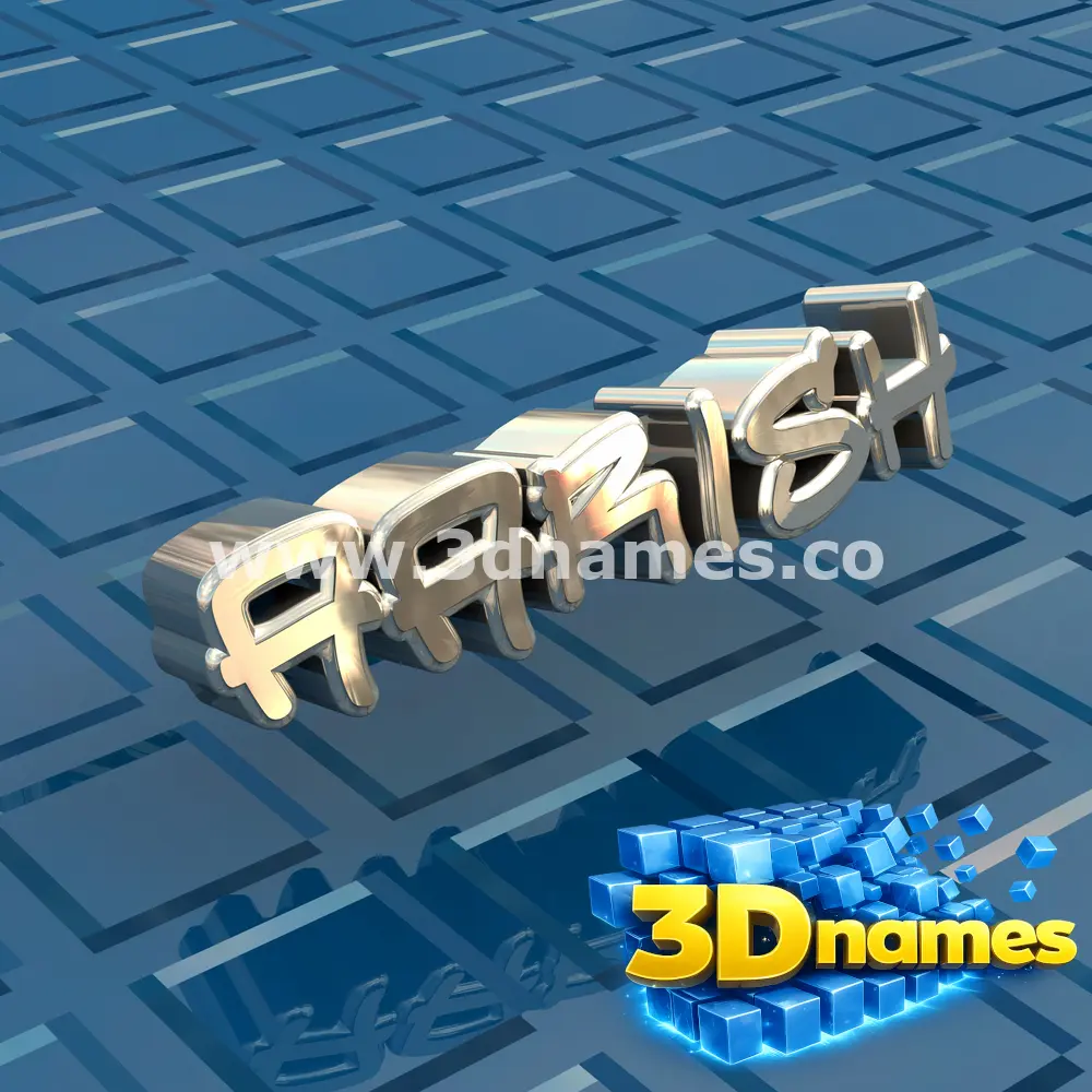 aarish in Blue Bling style - 3D name wallpaper
