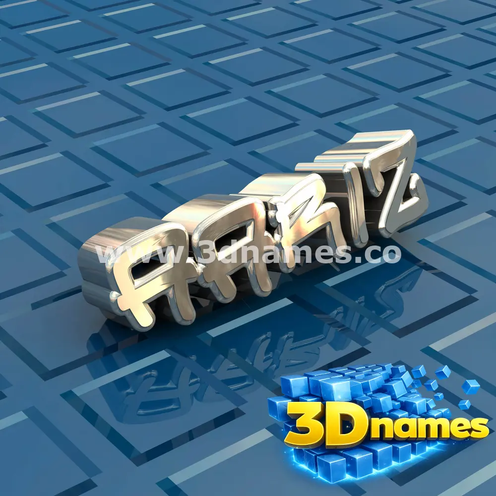 aariz in Blue Bling style - 3D name wallpaper