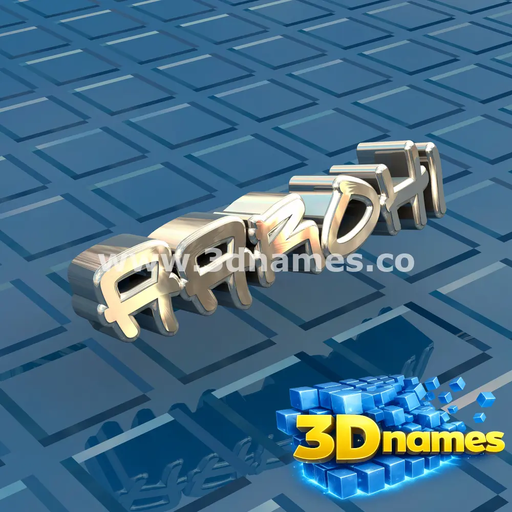 aarohi in Blue Bling style - 3D name wallpaper