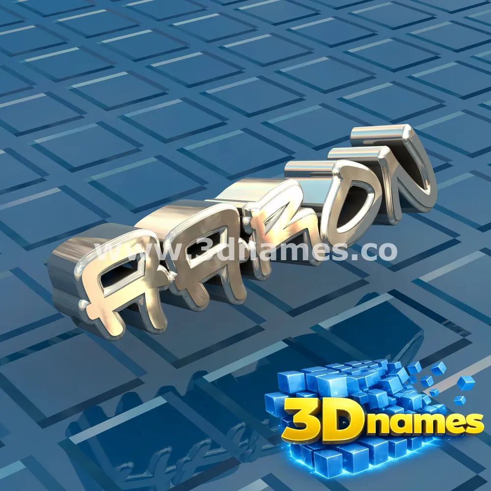 aaron in Blue Bling style - 3D name wallpaper