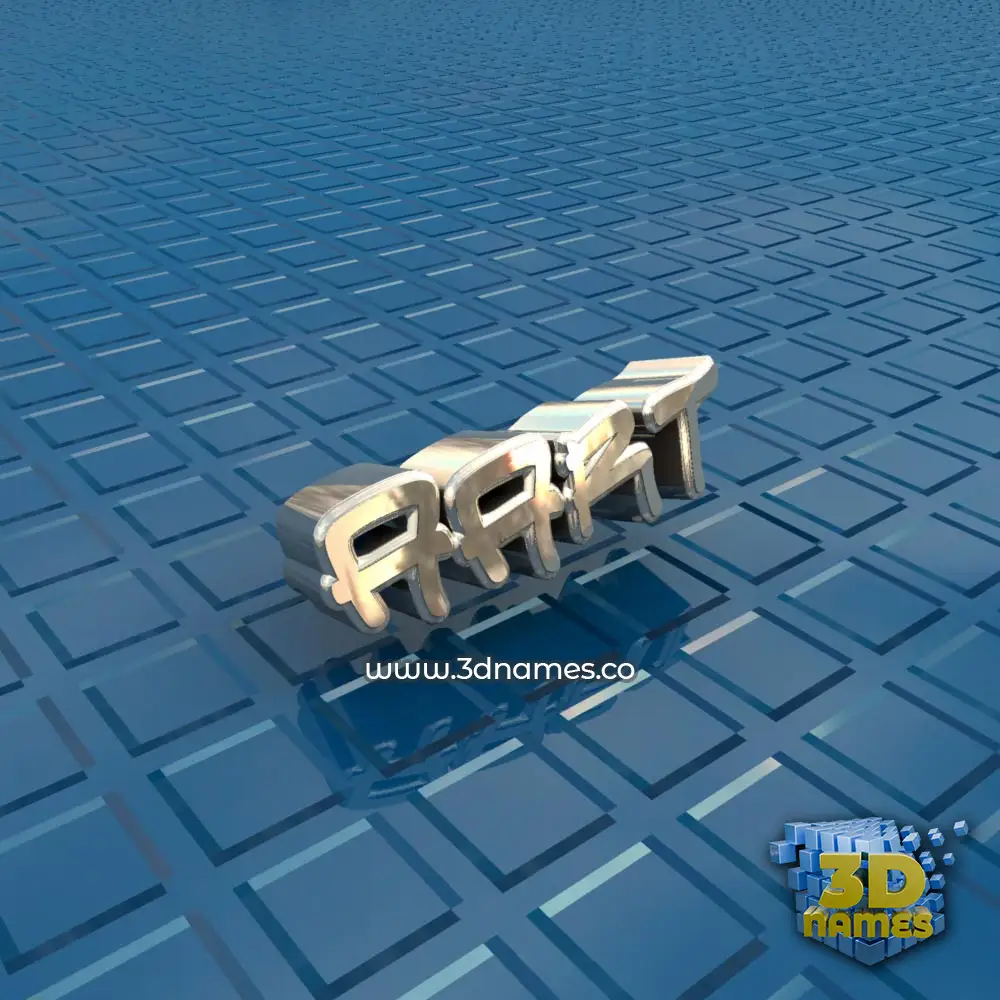 aart in Blue Bling style - 3D name wallpaper