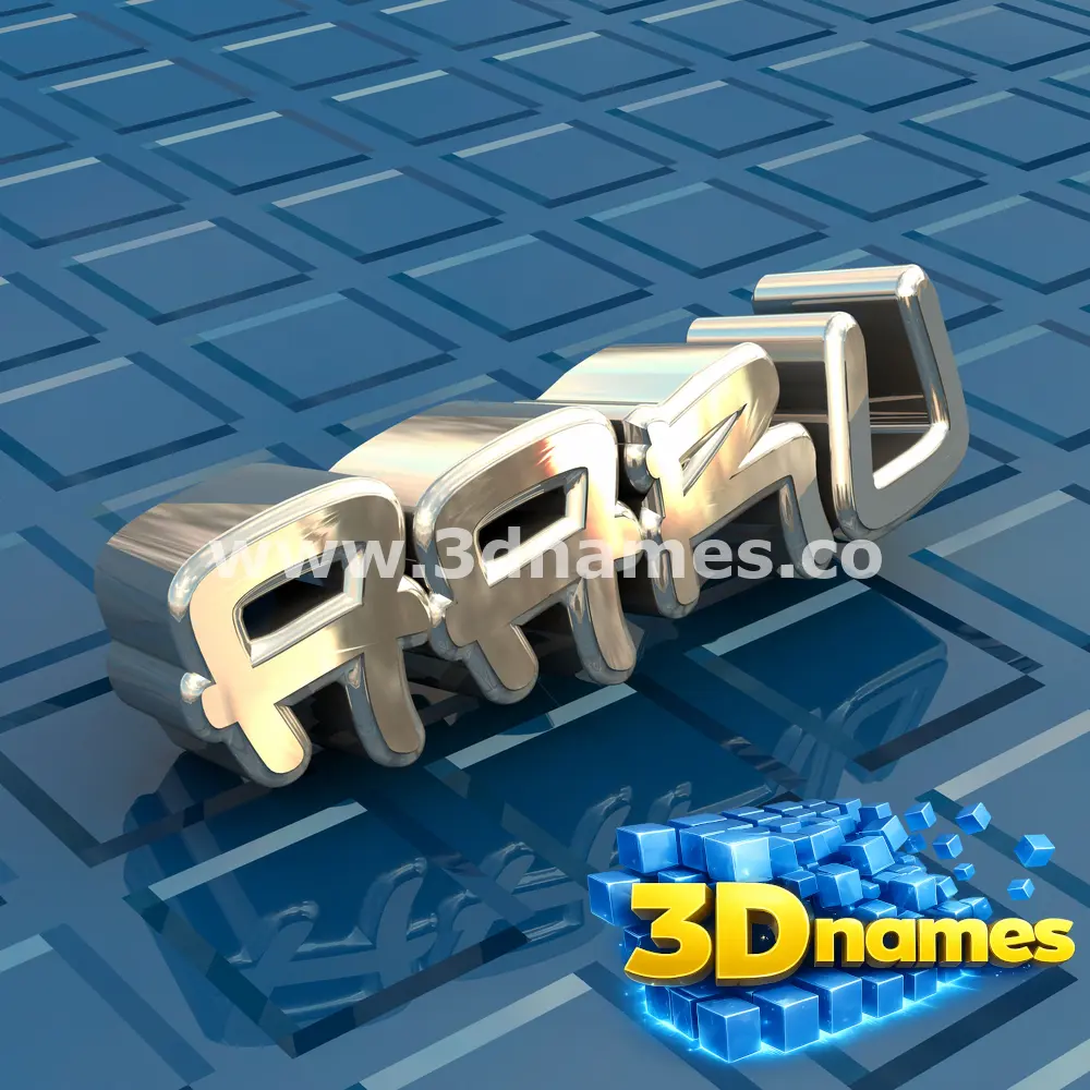 aaru in Blue Bling style - 3D name wallpaper