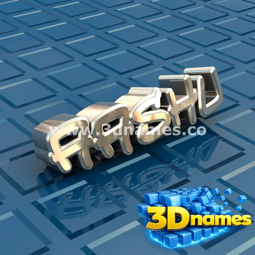 aashu in Blue Bling style - 3D name wallpaper