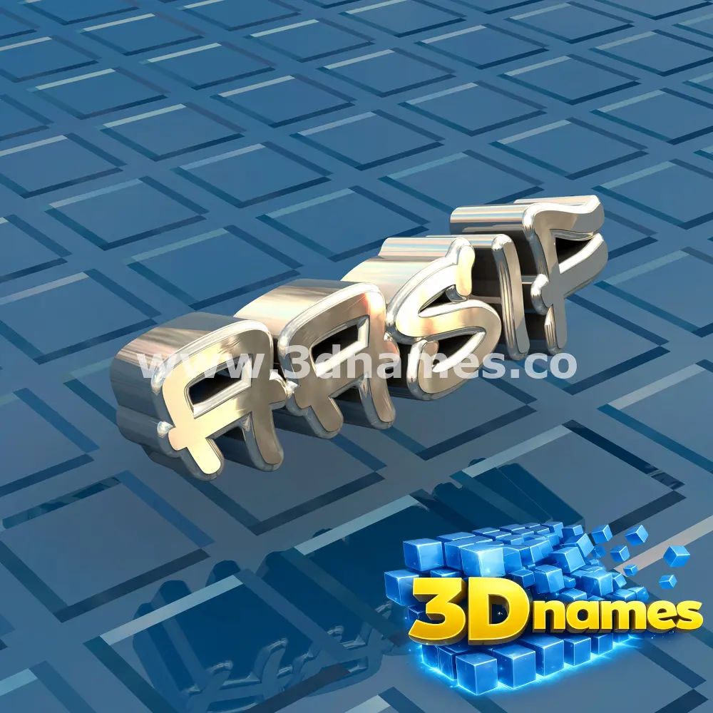 aasif in Blue Bling style - 3D name wallpaper