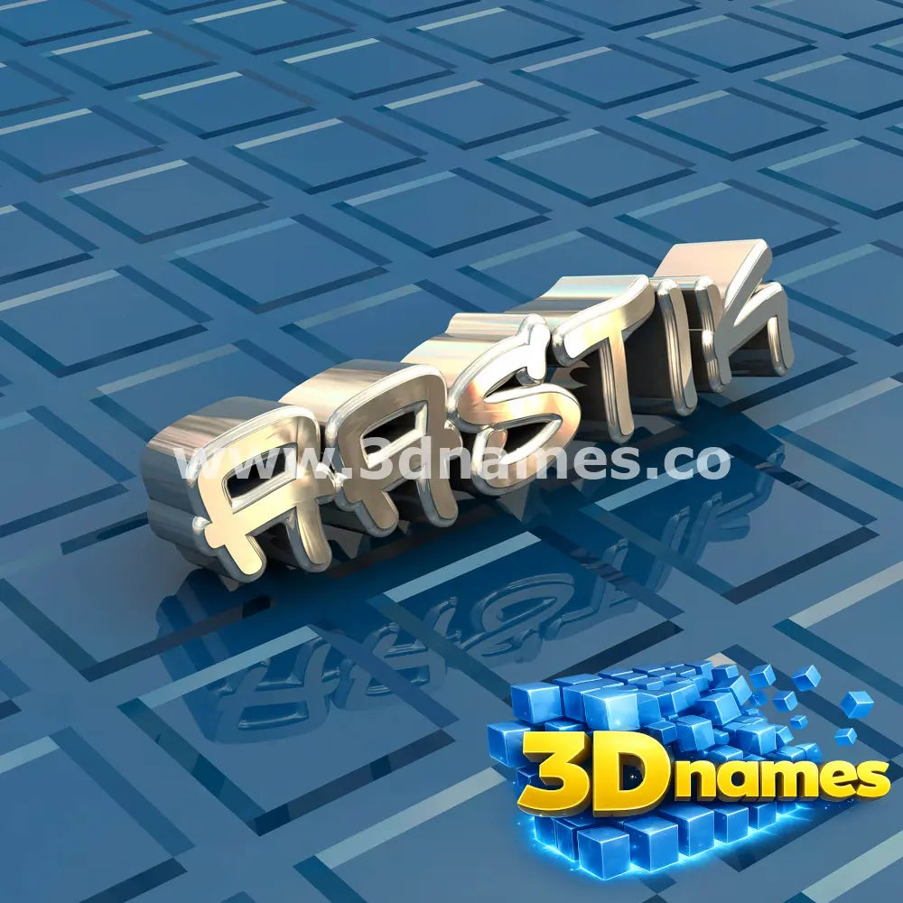 aastik in Blue Bling style - 3D name wallpaper