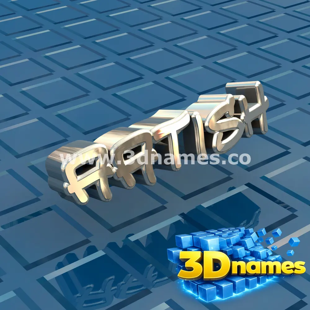 aatish in Blue Bling style - 3D name wallpaper