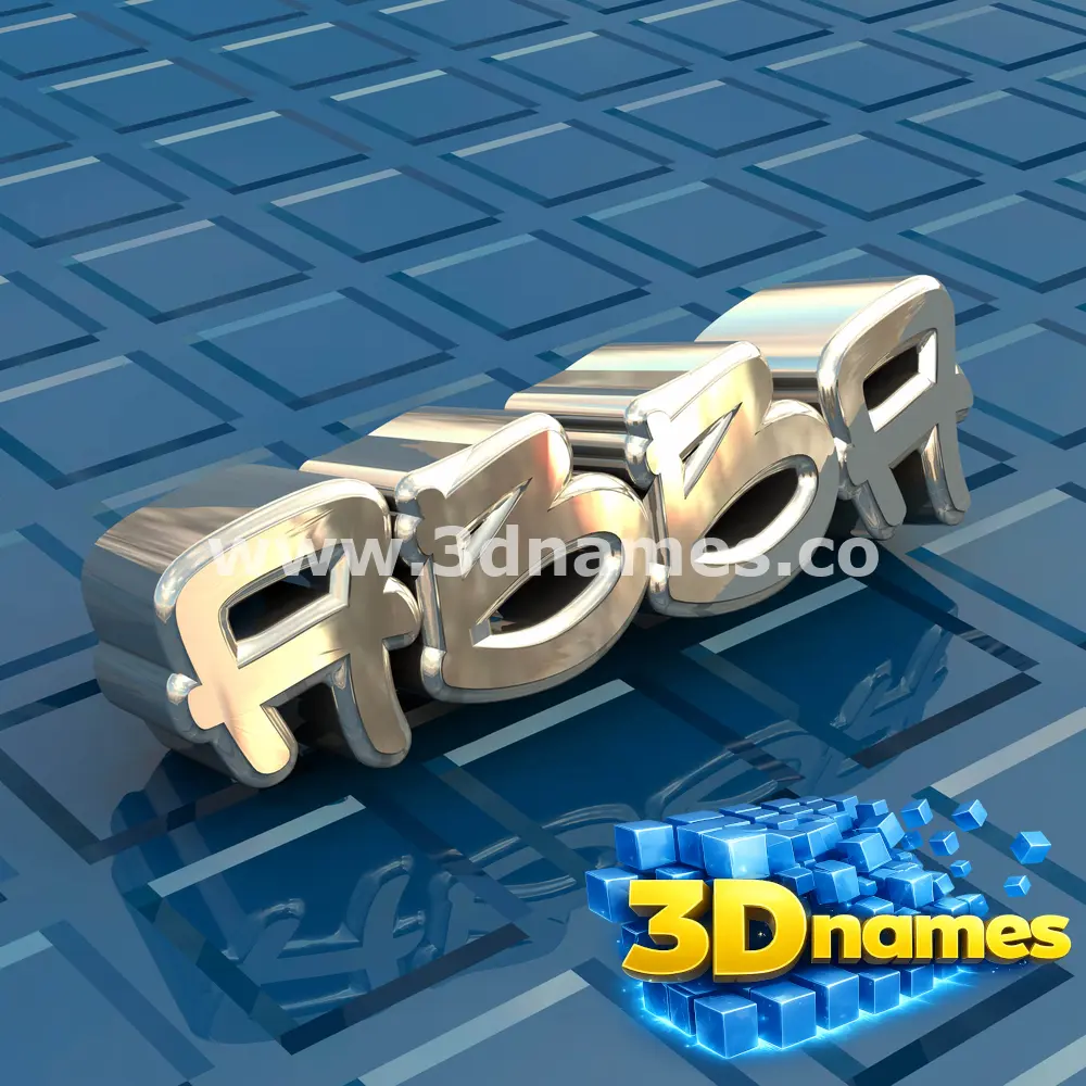 abba in Blue Bling style - 3D name wallpaper