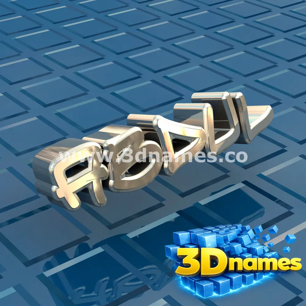 abdul in Blue Bling style - 3D name wallpaper