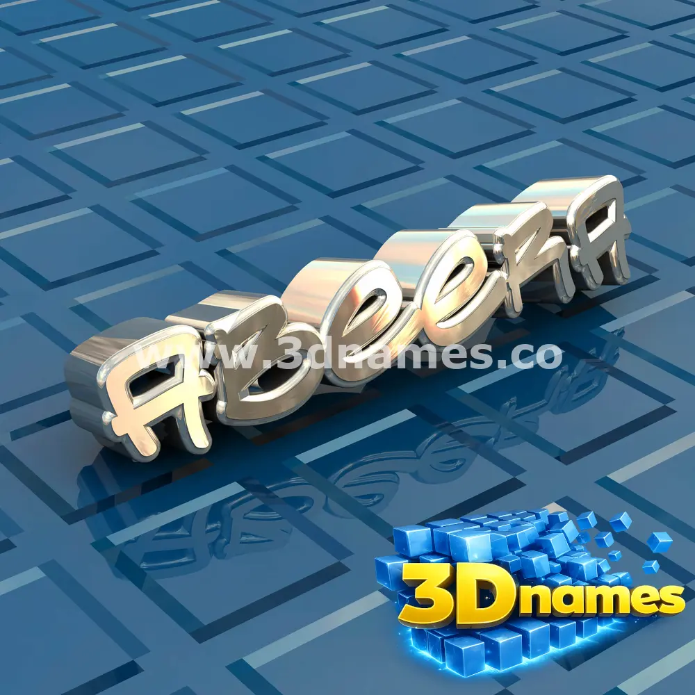 abeera in Blue Bling style - 3D name wallpaper