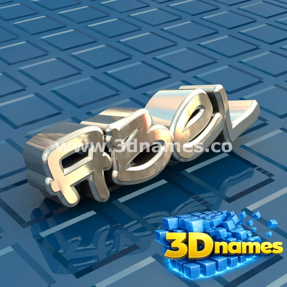 abel in Blue Bling style - 3D name wallpaper