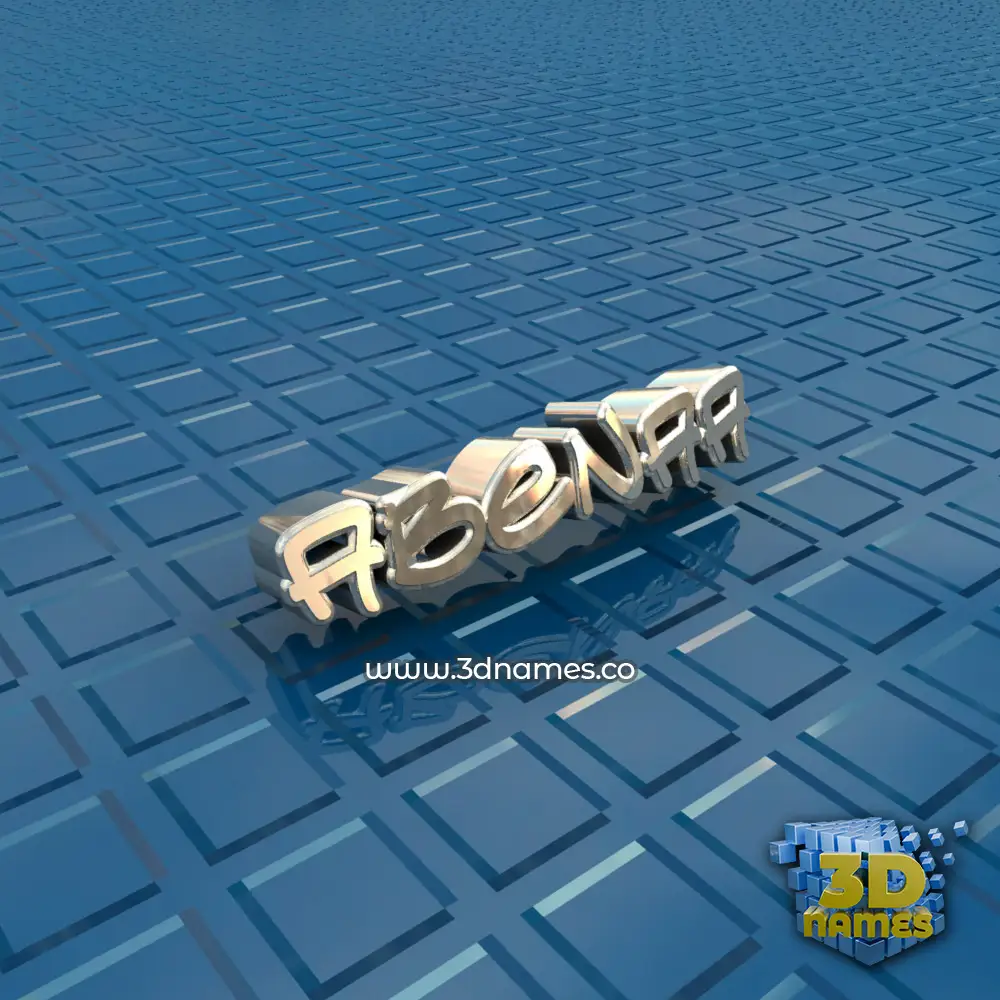 abenaa in Blue Bling style - 3D name wallpaper