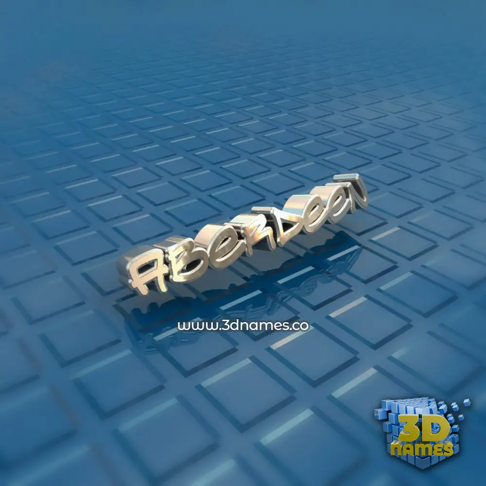 aberdeen in Blue Bling style - 3D name wallpaper