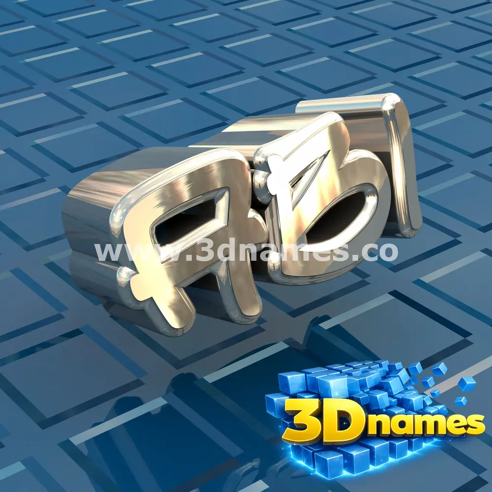 abi in Blue Bling style - 3D name wallpaper