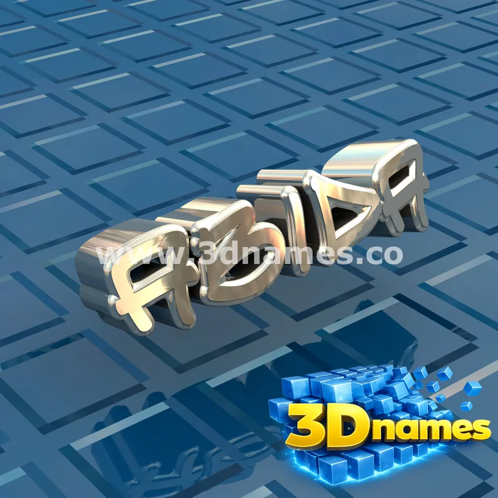abida in Blue Bling style - 3D name wallpaper
