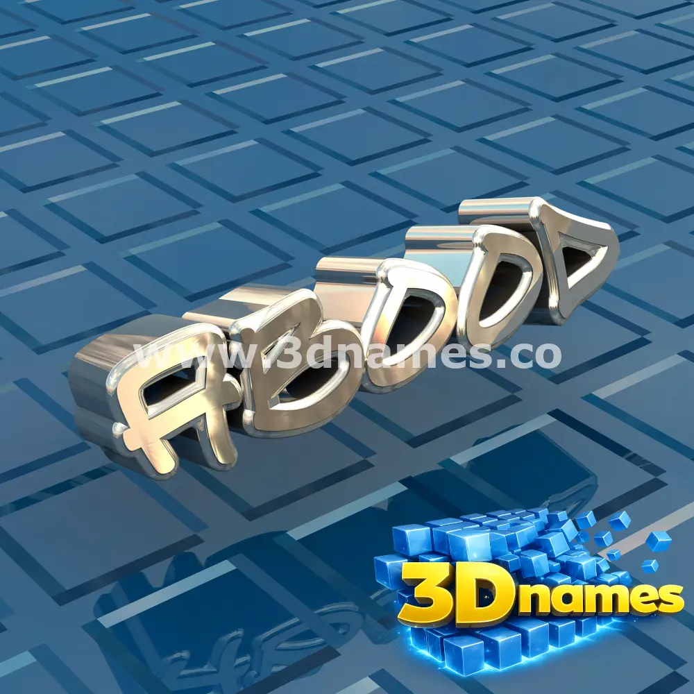 abood in Blue Bling style - 3D name wallpaper