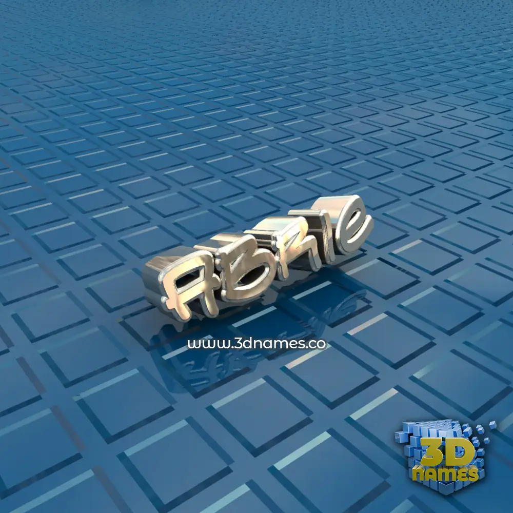 abrie in Blue Bling style - 3D name wallpaper
