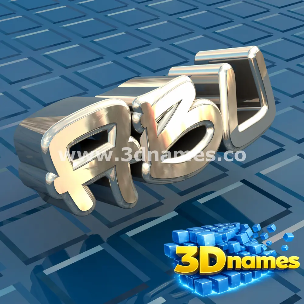 abu in Blue Bling style - 3D name wallpaper