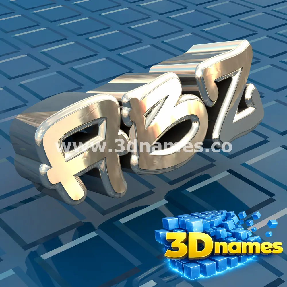abz in Blue Bling style - 3D name wallpaper