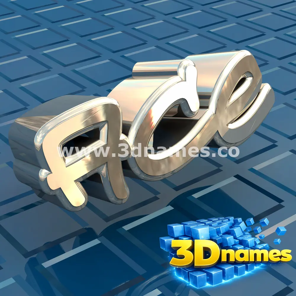 ace in Blue Bling style - 3D name wallpaper