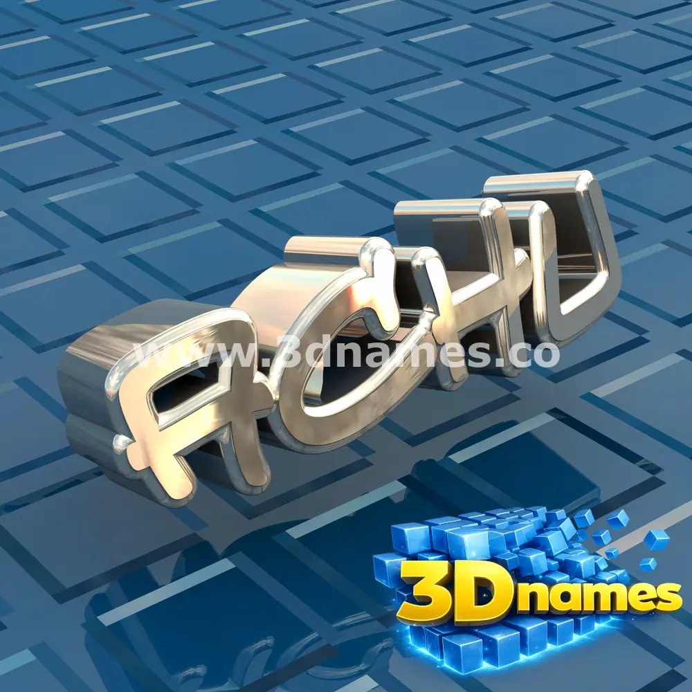 achu in Blue Bling style - 3D name wallpaper