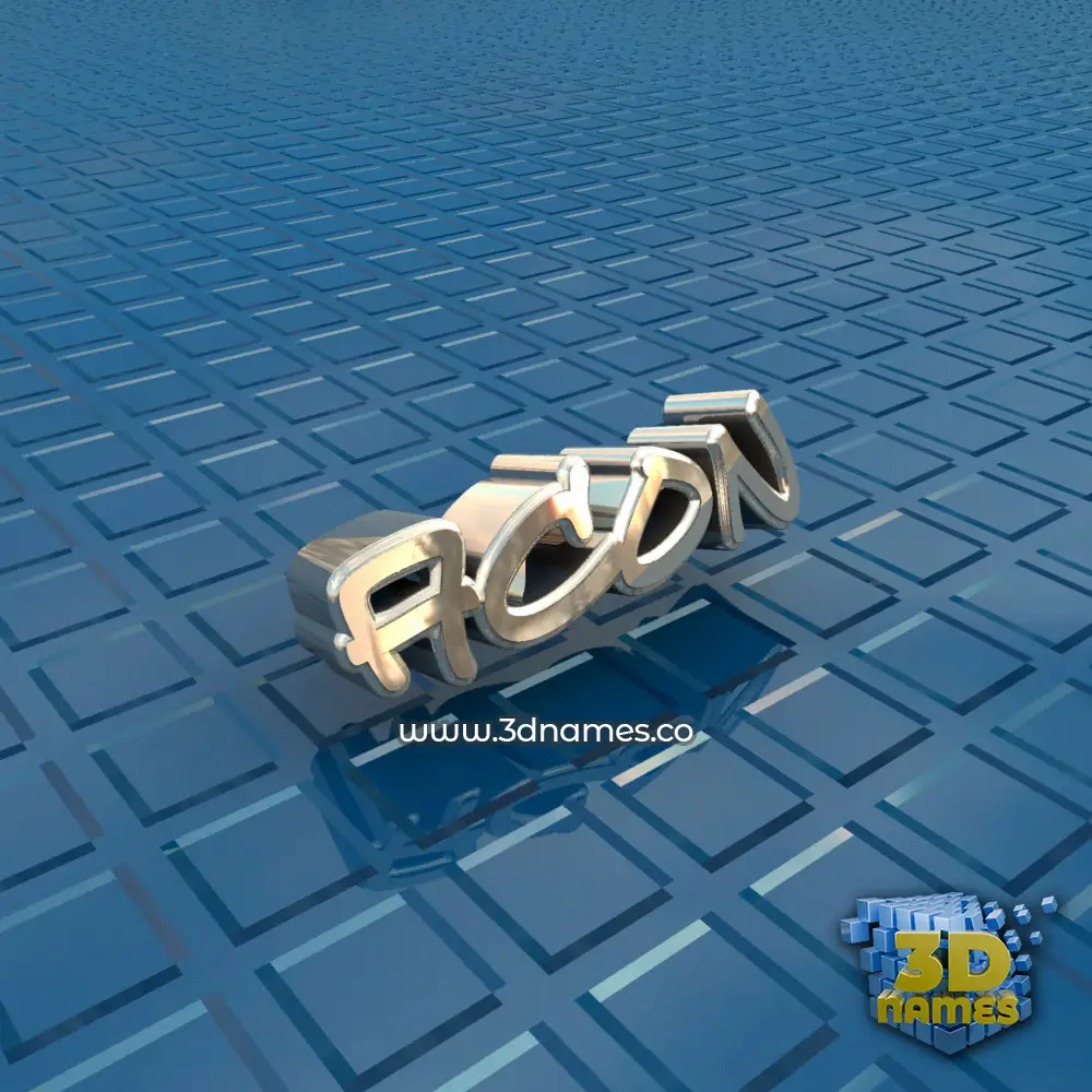 acon in Blue Bling style - 3D name wallpaper
