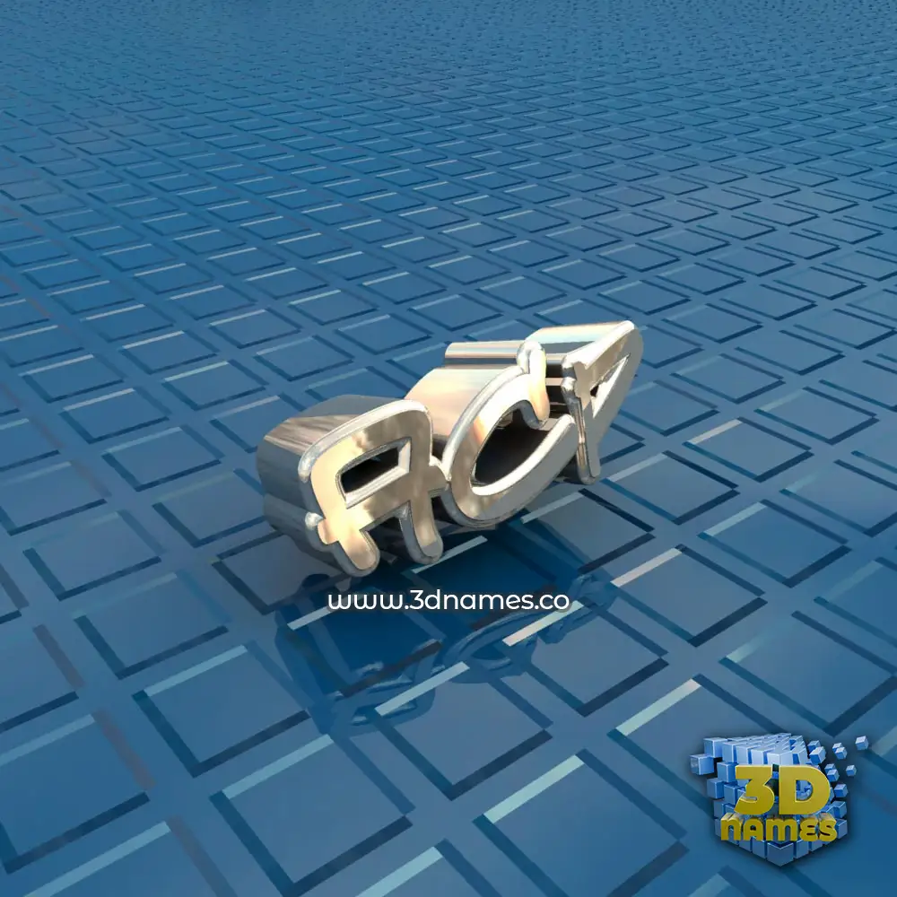 acp in Blue Bling style - 3D name wallpaper