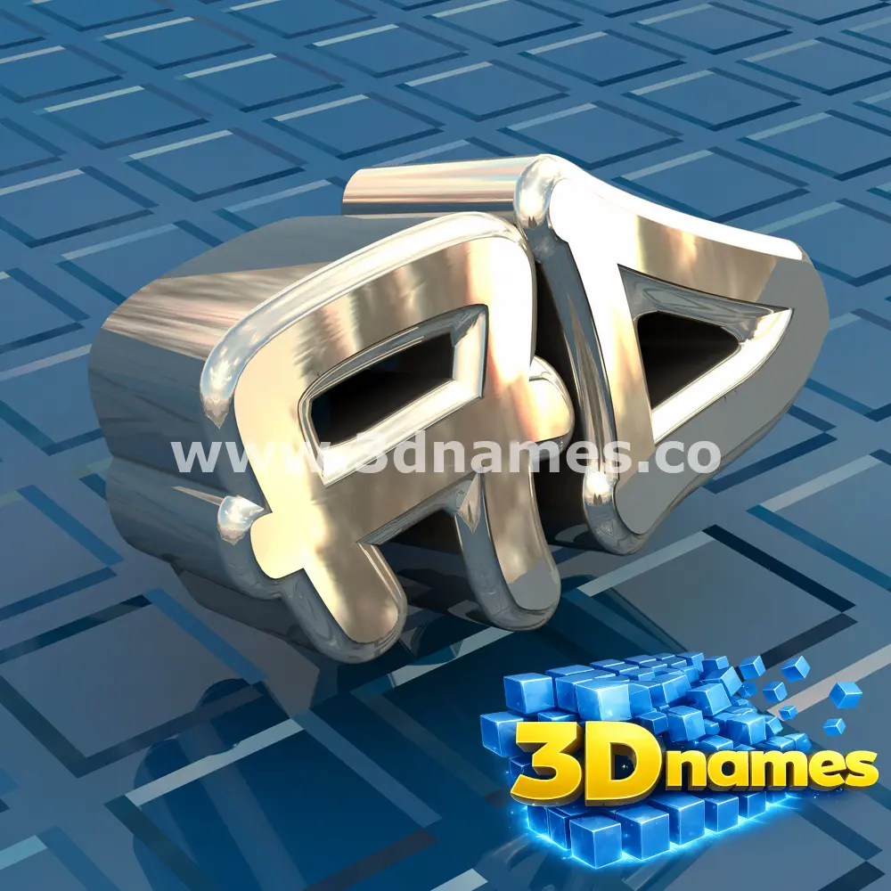 ad in Blue Bling style - 3D name wallpaper