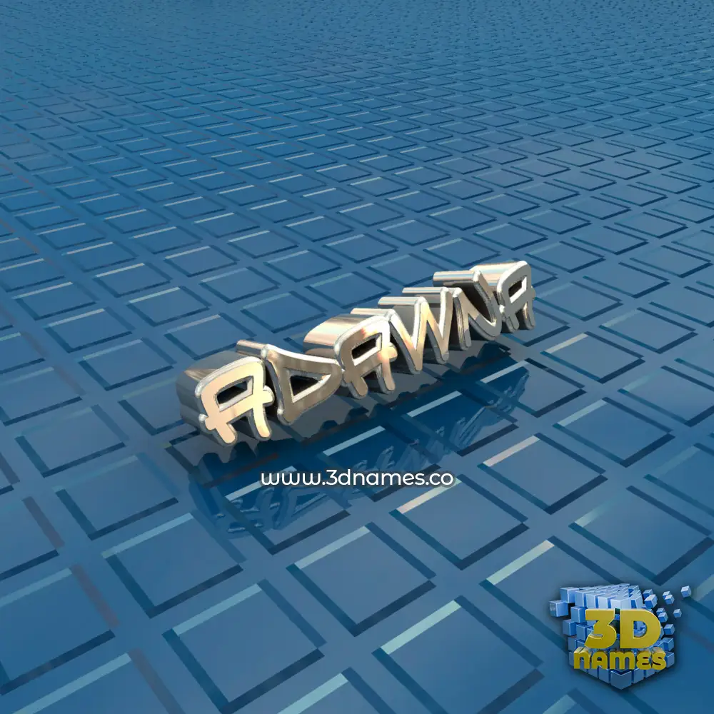 adawna in Blue Bling style - 3D name wallpaper