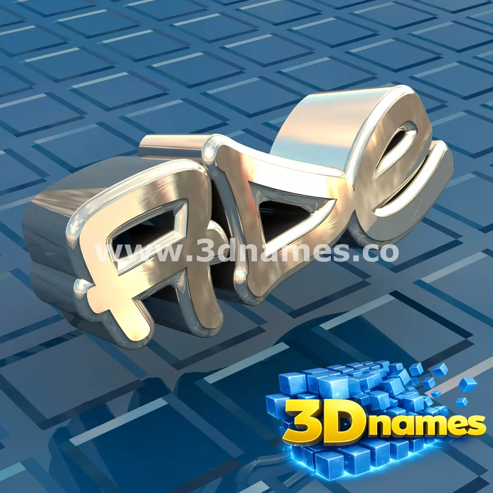 ade in Blue Bling style - 3D name wallpaper