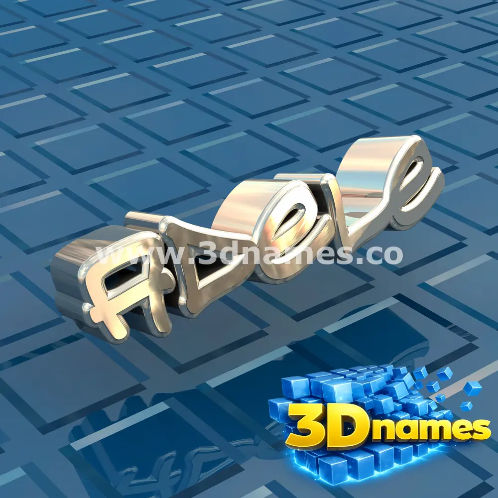 adele in Blue Bling style - 3D name wallpaper