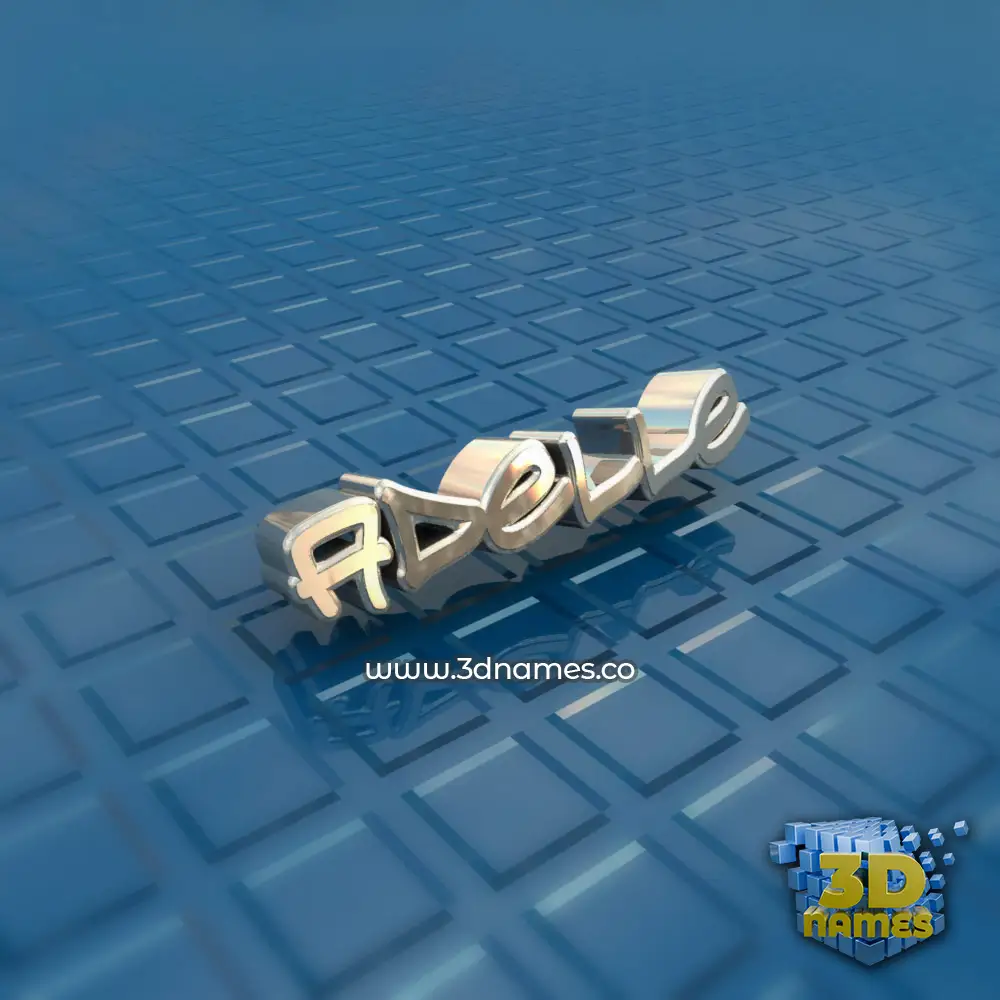 adelle in Blue Bling style - 3D name wallpaper