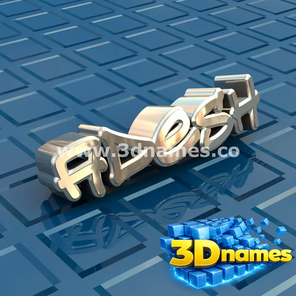 adesh in Blue Bling style - 3D name wallpaper